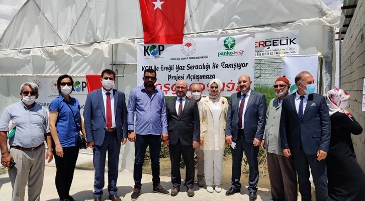 Ereğli yaz seracılığı ile tanışıyor 