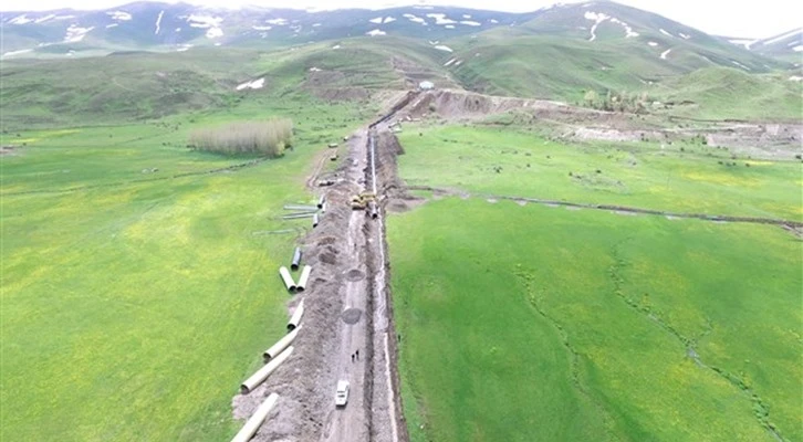 Erzurum Sakalıkesik Ovası Sulaması inşaatında çalışmalar hızla devam ediyor