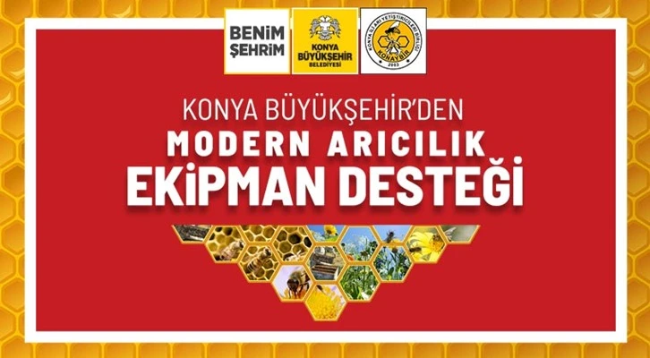 Konya Büyükşehir’den bal üreticilerine 2 milyon liralık ekipman desteği