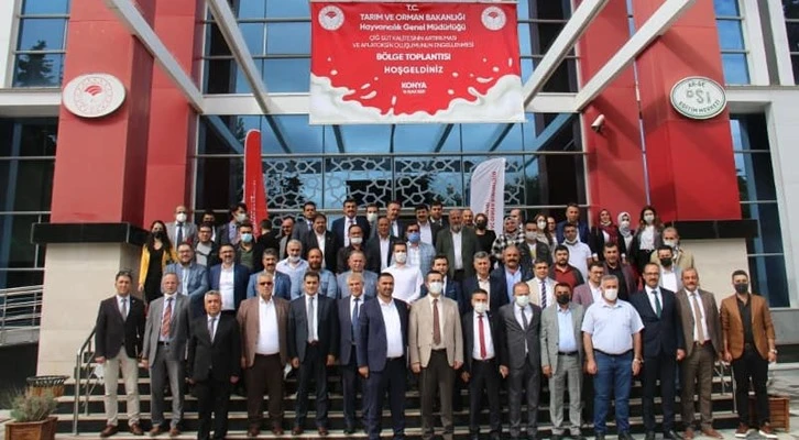 Konya’da Çiğ Süt Kalitesinin Arttırılması ve Aflatoksin Oluşumunun Engellenmesi Bölge Toplantısı düzenlendi