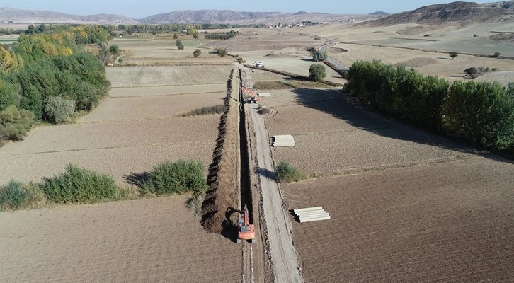 Koyunbaba Barajı Sulaması İnşaatında çalışmalar hızla devam ediyor