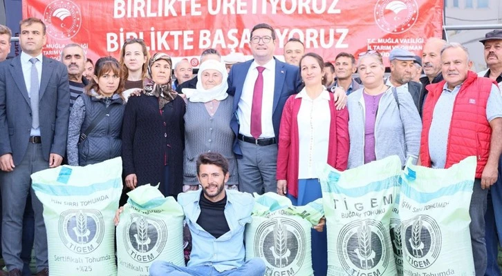 Muğla’lı üreticilere 93 ton hububat tohumu temin edildi