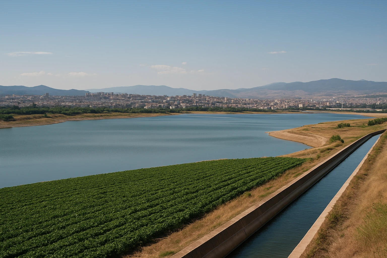 Şehir ve tarım arasında su dengesi