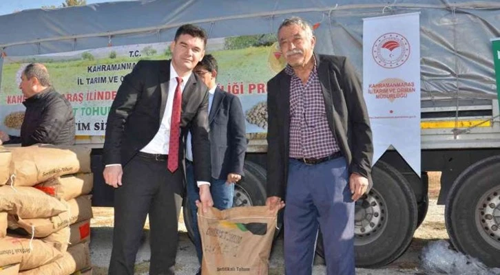 Üreticiye Yüzde 50 Hibe Destekli 75 Ton Nohut Tohumu Dağıtıldı