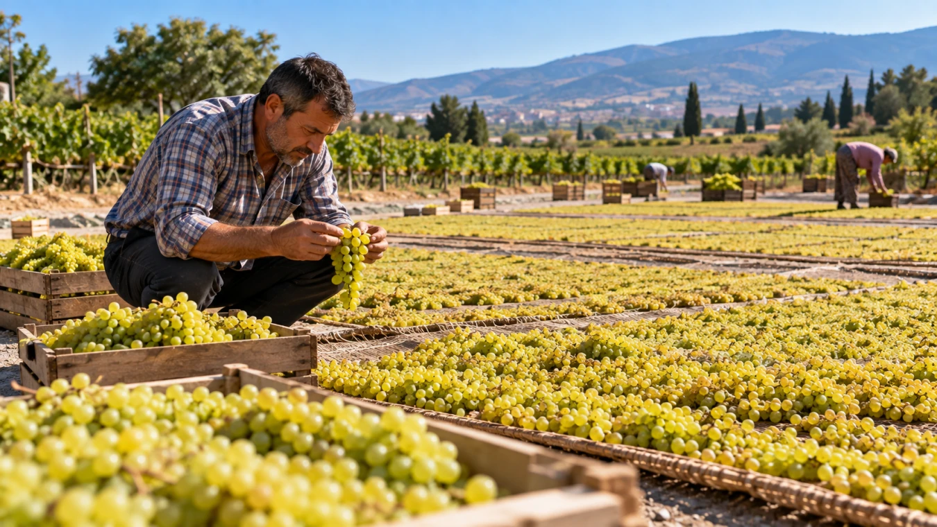 1 ton üzümden kaç kilo kuru üzüm çıkar? Hasat ve kurutma randımanı hesabı