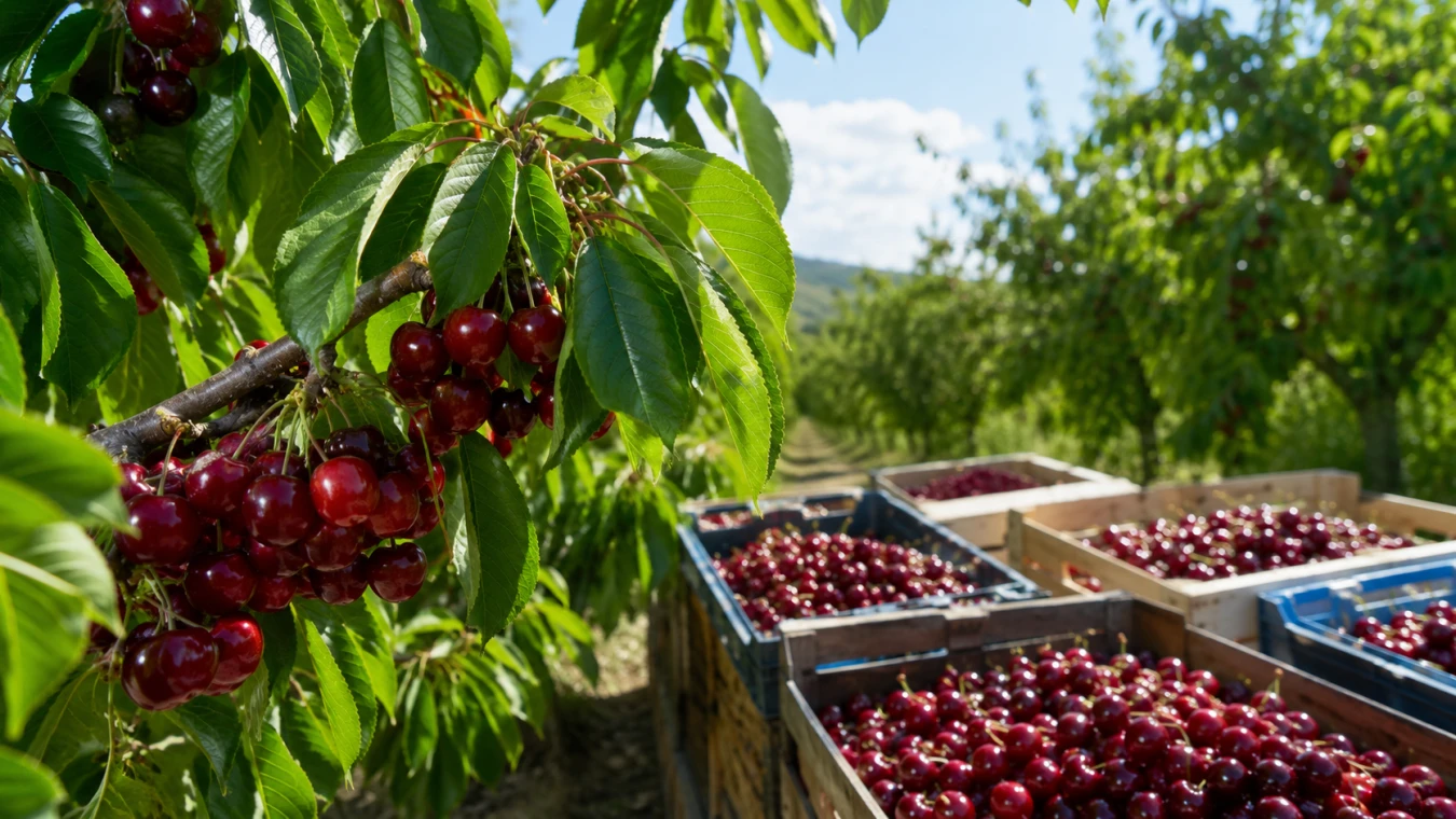Afyonkarahisar’da İhracatlık Kirazın Alım Fiyatı 60 TL Oldu