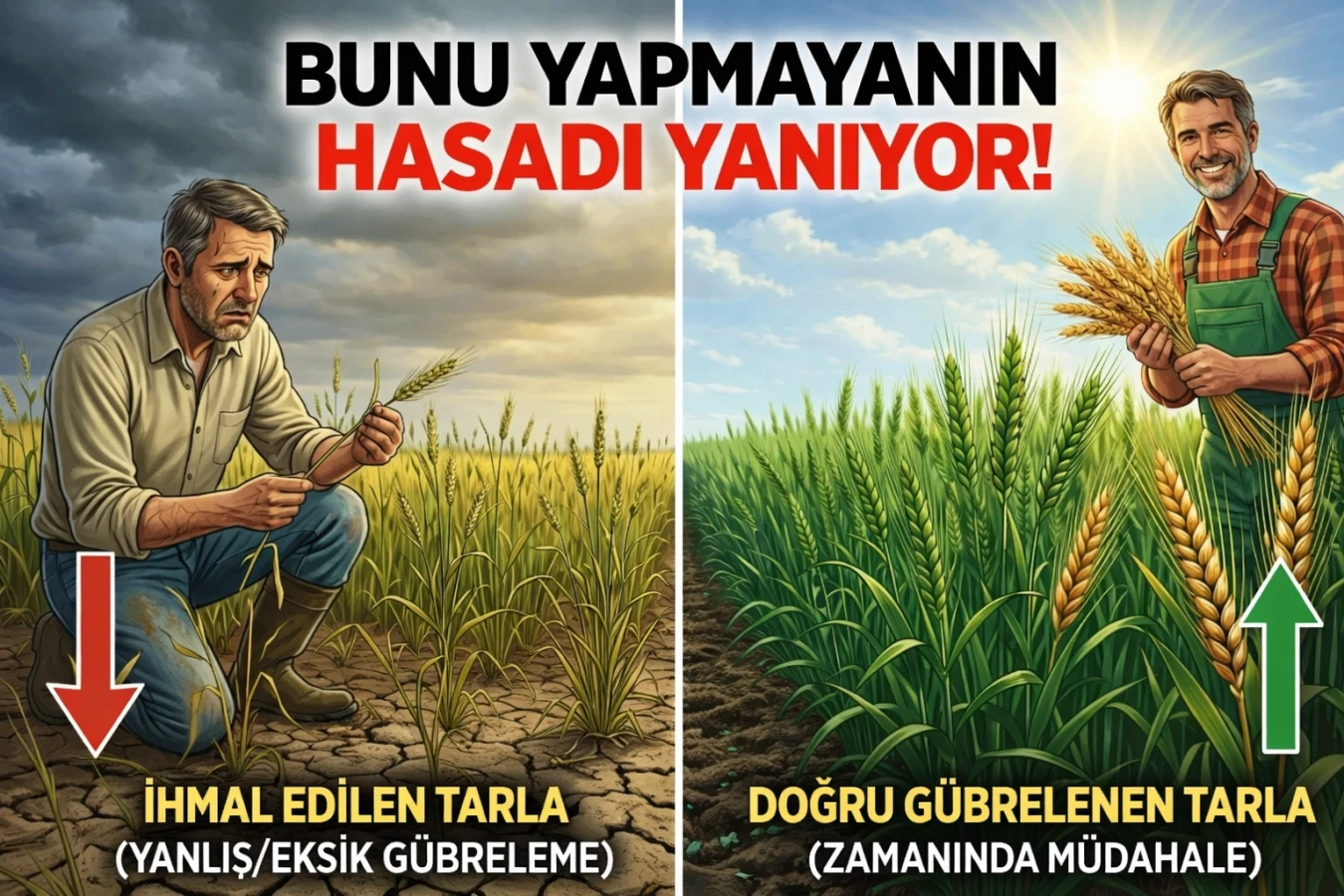 Bunu yapmayanın hasadı yanıyor: Buğdayda üst gübreleme uyarısı!