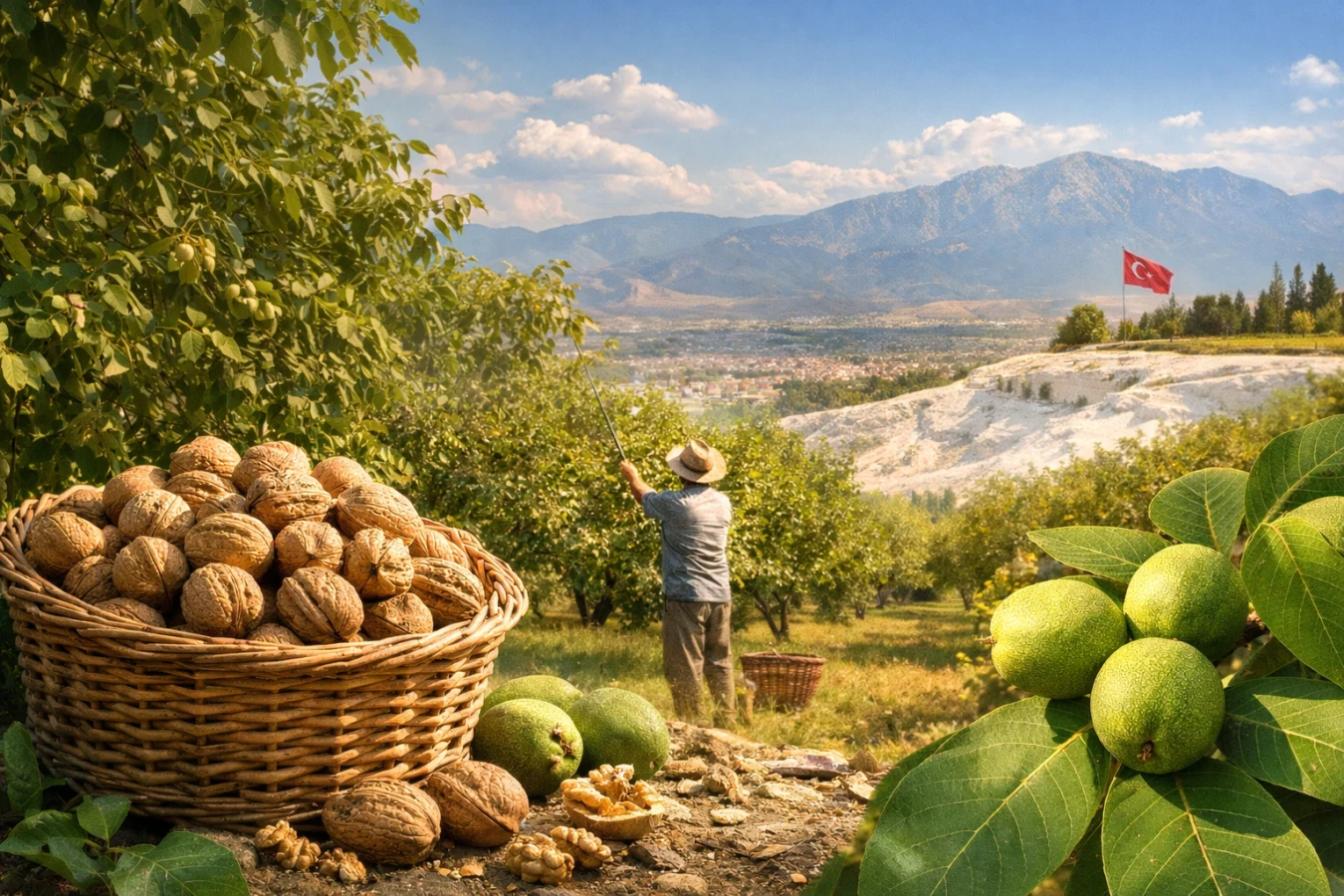 Ceviz üretiminde yeni merkez: Denizli Türkiye zirvesine yerleşti