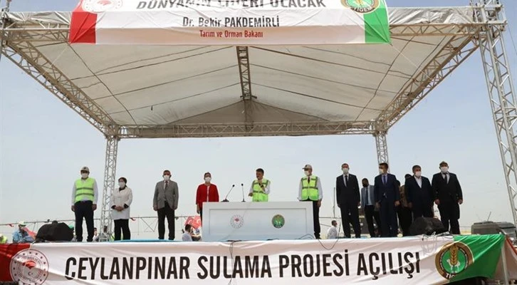 Ceylanpınar Sulama Projesi’nin açılışı gerçekleşti