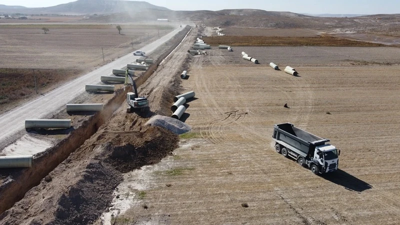 Eskişehir'de tarım alanları modern sulama sistemine kavuşuyor