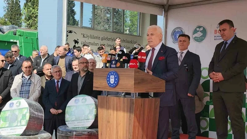 Bursa’da çiftçilere 18 milyon metre sulama borusu dağıtıldı