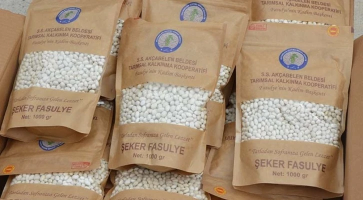 Konya’nın coğrafi işaretli Akçabelen (Çetmi) şeker fasulyesi ihracatla Avrupa mutfaklarında