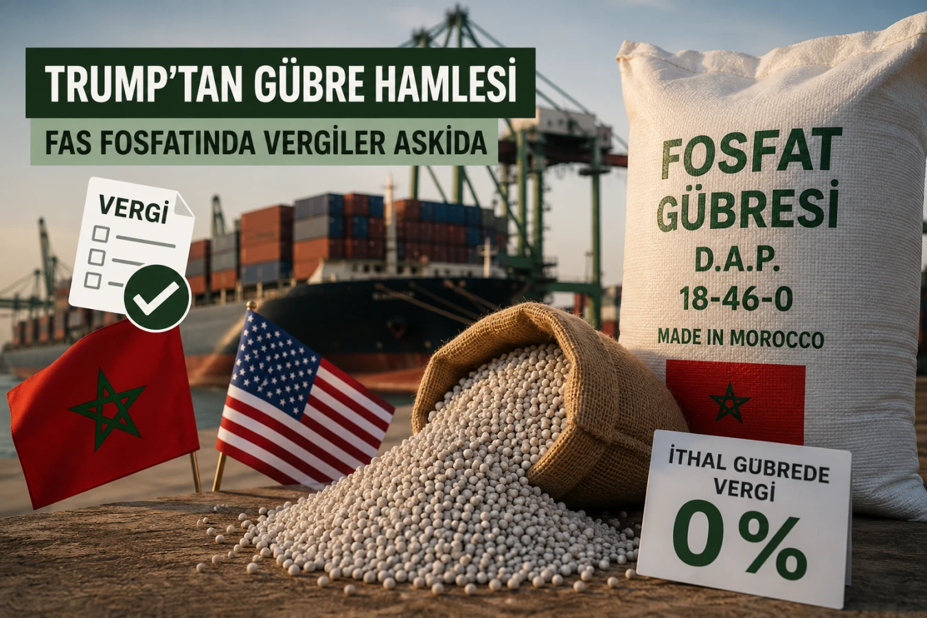 Trump’tan Gübre Hamlesi: Fas Fosfatında Vergiler Geçici Olarak Kaldırıldı